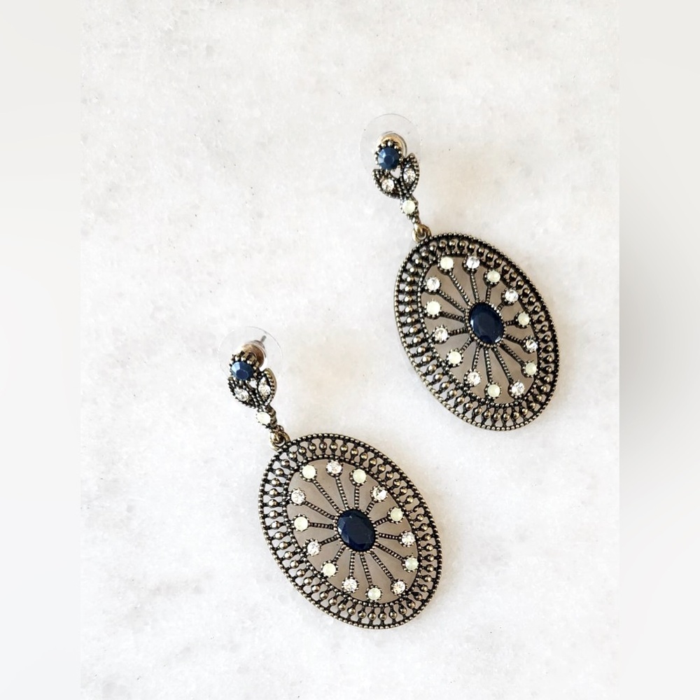 Turkish Inspired Oval Earrings